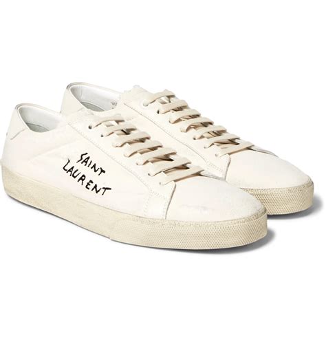 saint laurent white trainers